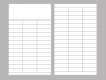 Fiches de livre - Sans texte - 3 col.