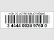 Codes à barres laser