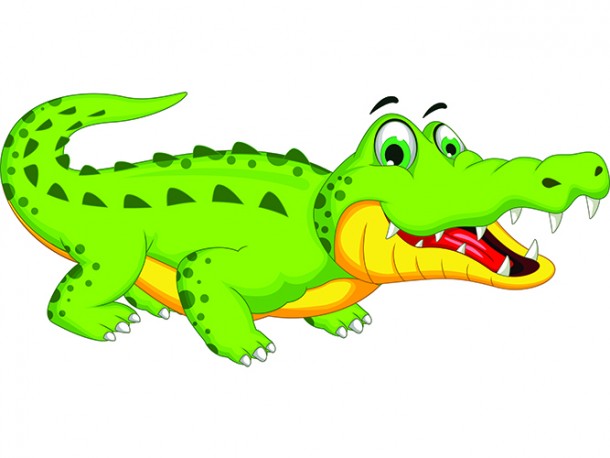 Mascotte Alligator en vinyle