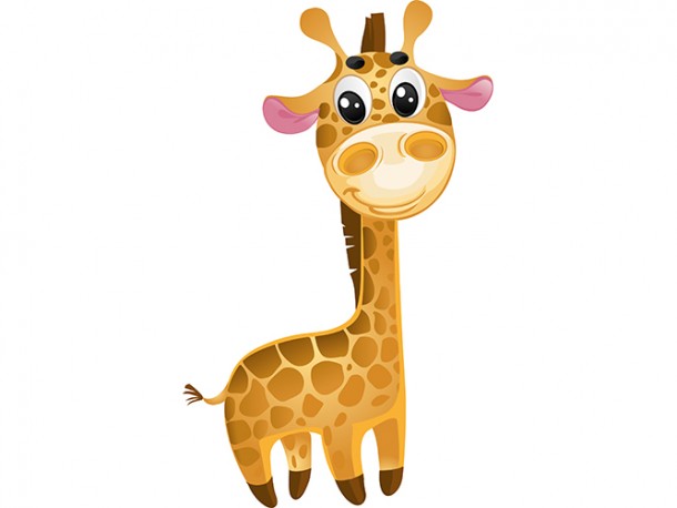 Vinyl Giraffe Mascot