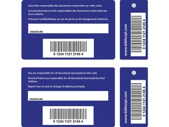 Customized Patron Cards with Key Tag