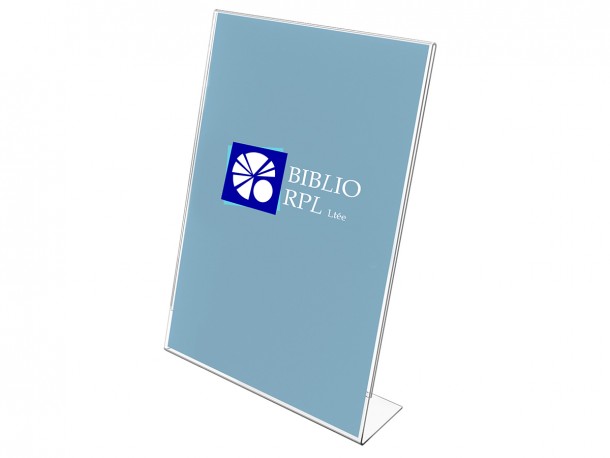 Acrylic Slanted Sign Holder