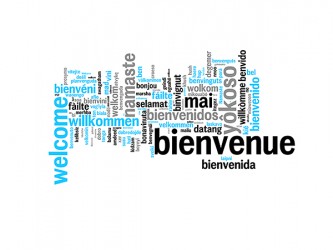 Multilingual Welcome - Vinyl Self-Adhesive Poster