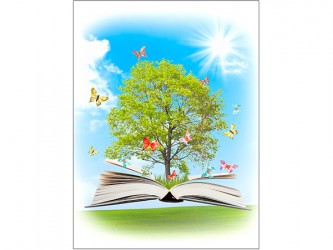 Enchanted book - Self-Adhesive Vinyl Poster