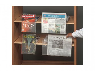 Acrylic Magazine and Newspaper Shelf Adapter