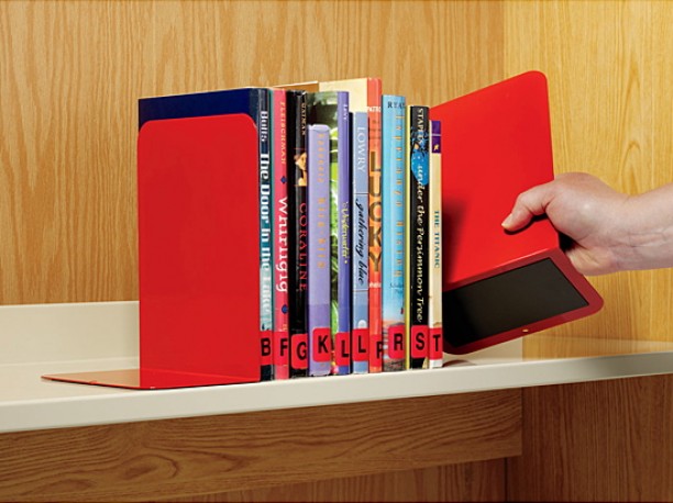 Metal Book Support with magnetic base - Biblio RPL Ltée