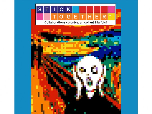 Mosaïque interactive à autocollants StickTogether - Le cri - Edvard Munch