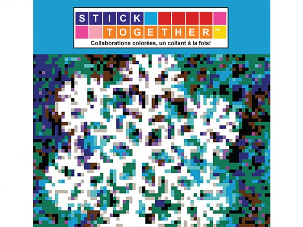 StickTogether Mosaic Sticker Poster - Winter Snowflake