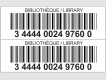 Laser Barcodes with Supplementary Label