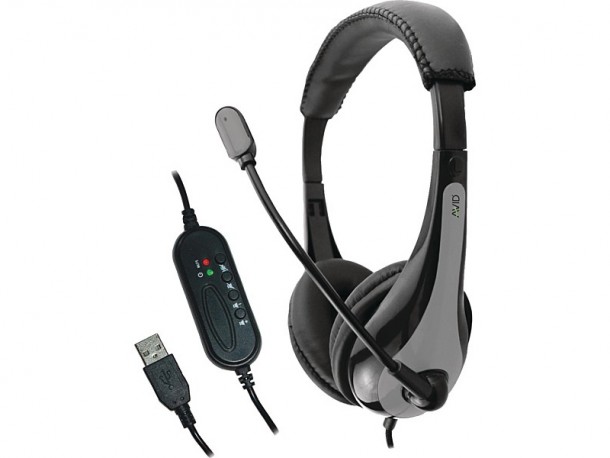 Casque d'écoute Avid avec prise USB