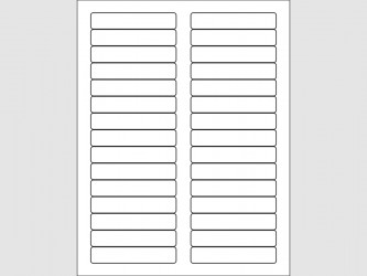 Laser Labels - 3 7/16"W x 2/3"H