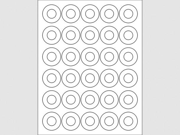 Disc Hub Labels - 1 1/2"