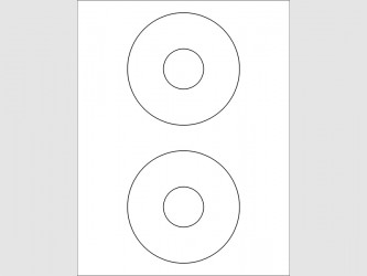 Laser Disc Labels - 4 1/2"