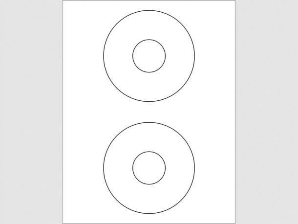 Laser Disc Labels - 4 1/2"