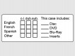 Étiquettes d'identification pour documents audiovisuels - Anglais