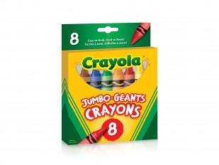 Crayons de cire de Crayola - Taille jumbo - Boîte de 8