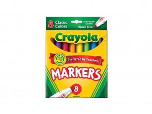 Crayola Markers - Classic Colours - Box of 8