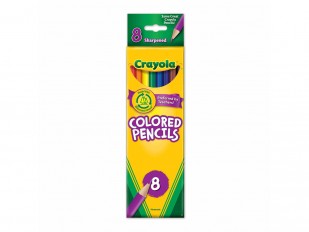 Crayons de couleur en bois de Crayola - Boîte de 8