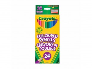 Crayons de couleur en bois de Crayola - Boîte de 24