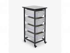 Luxor Single Column Mobile Storage Cart