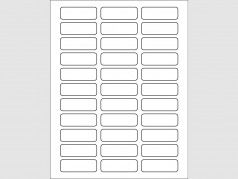 Laser Labels - 2 1/4"W x 3/4"H