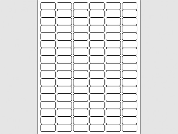 Laser Labels - 1 1/4"W x 5/8"H