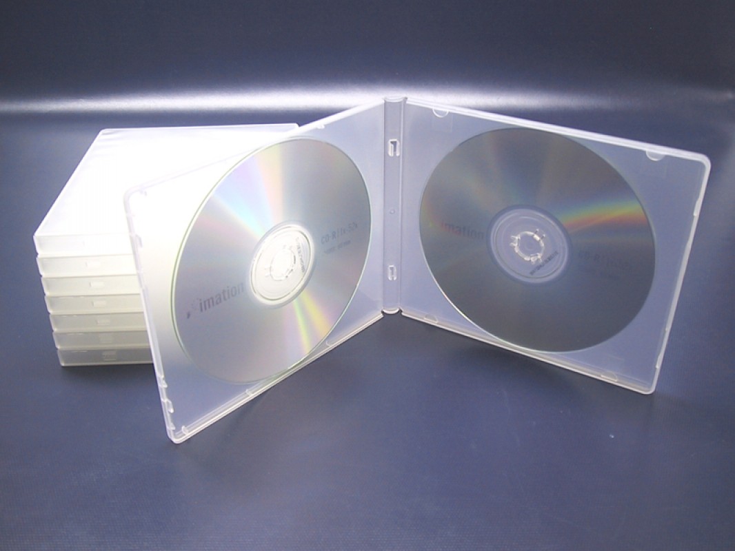 Boîtier CD en polypropylène - 2 disques - Biblio RPL Ltée