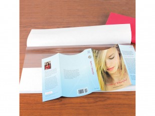 Book Cover Jacket Roll with Center-Slit Paper Backing