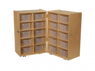 Wood Designs Folding Storage Units - 20 cubbies