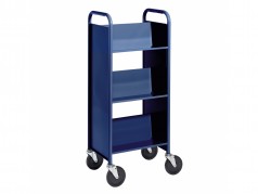 Biofit Mini Booktruck with 3 sloping shelves