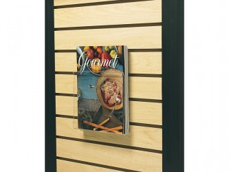 Flexible Acrylic Slatwall Magazine Pocket