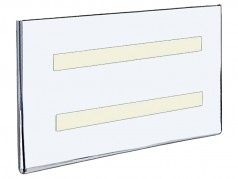 Acrylic Horizontal Sign Holder - Self-Adhesive