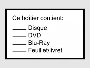 Étiquettes d'identification pour documents audiovisuels - Français