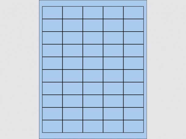 Coloured Laser Labels - 1 3/5"W x 1"H