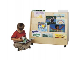 Wood Designs Double-Sided Mobile Book Display