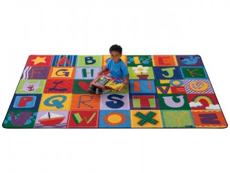 Carpets for Kids Alphabet Blocks Reading Carpet