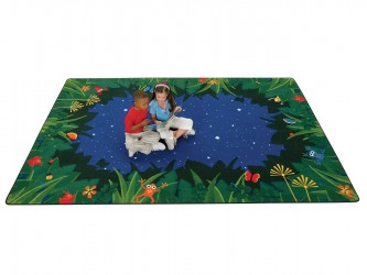 Carpets for Kids Peaceful Tropical Night Reading Carpet